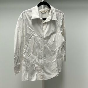 Banana Republic White 3/4 Shirt